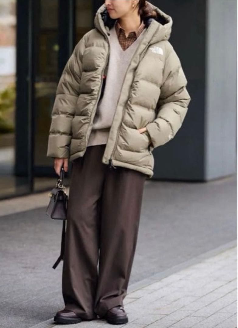 新品 ノースフェイス EX ビレイヤーパーカー XS ブラウン