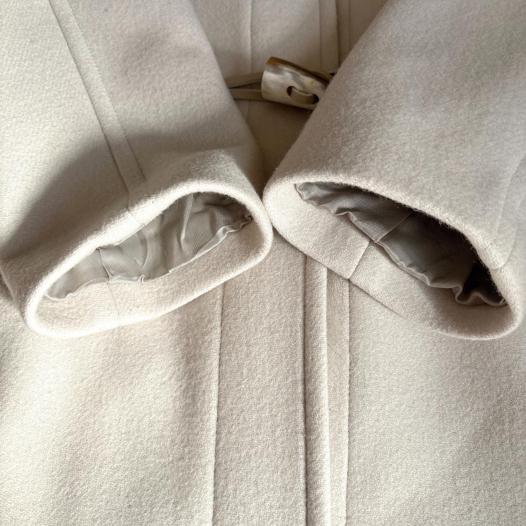 美品⭐️SHIPS カシミヤ混フォックスファー ダッフルコート36 アイボリー