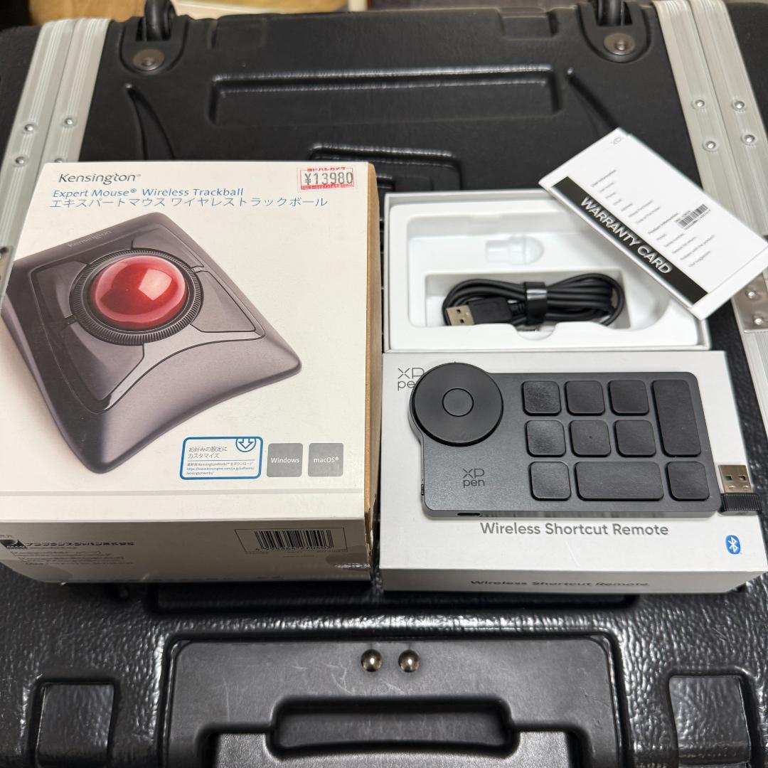 ほぼ未使用 KensingtonExpertMouse無線 + XP-PEN