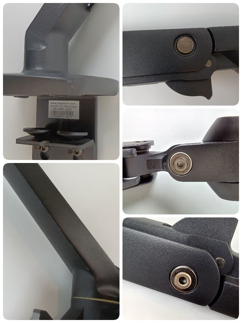 ergotron エルゴトロン MXV デスクモニターアーム マットブラック