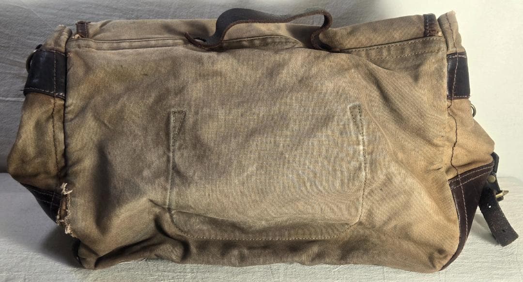 ★希少!80s VINTAGE RRL ★キャンバス×レザー ショルダーバッグ