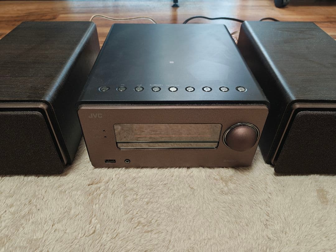 JVC コンポ スピーカー2台付き