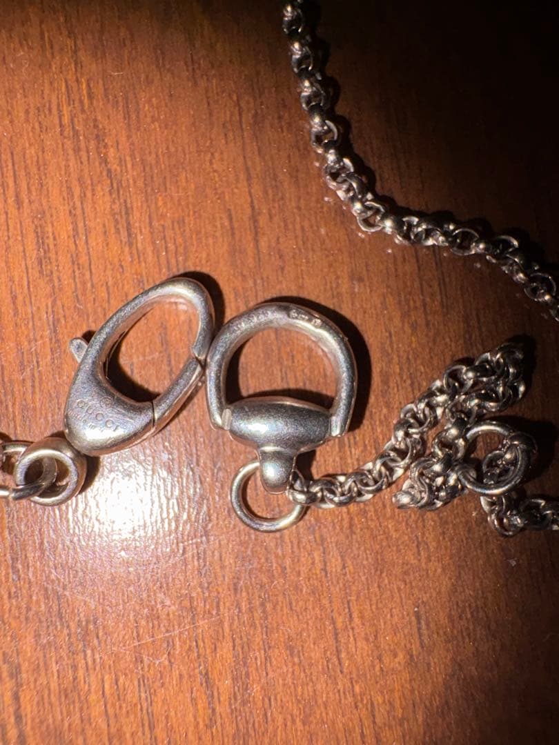 たくむくん着用　グッチ ネックレス バンブー ハート シルバー925