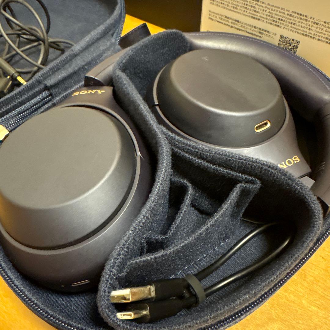 Sony WH-1000XM4 ワイヤレスヘッドホン Midnight Blue