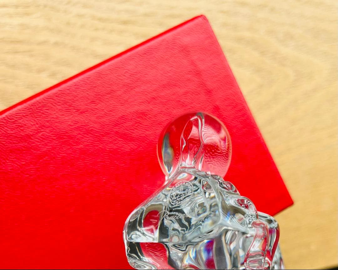 【新品未使用】バカラ / Baccarat クリスタル ドラゴン 置物　龍