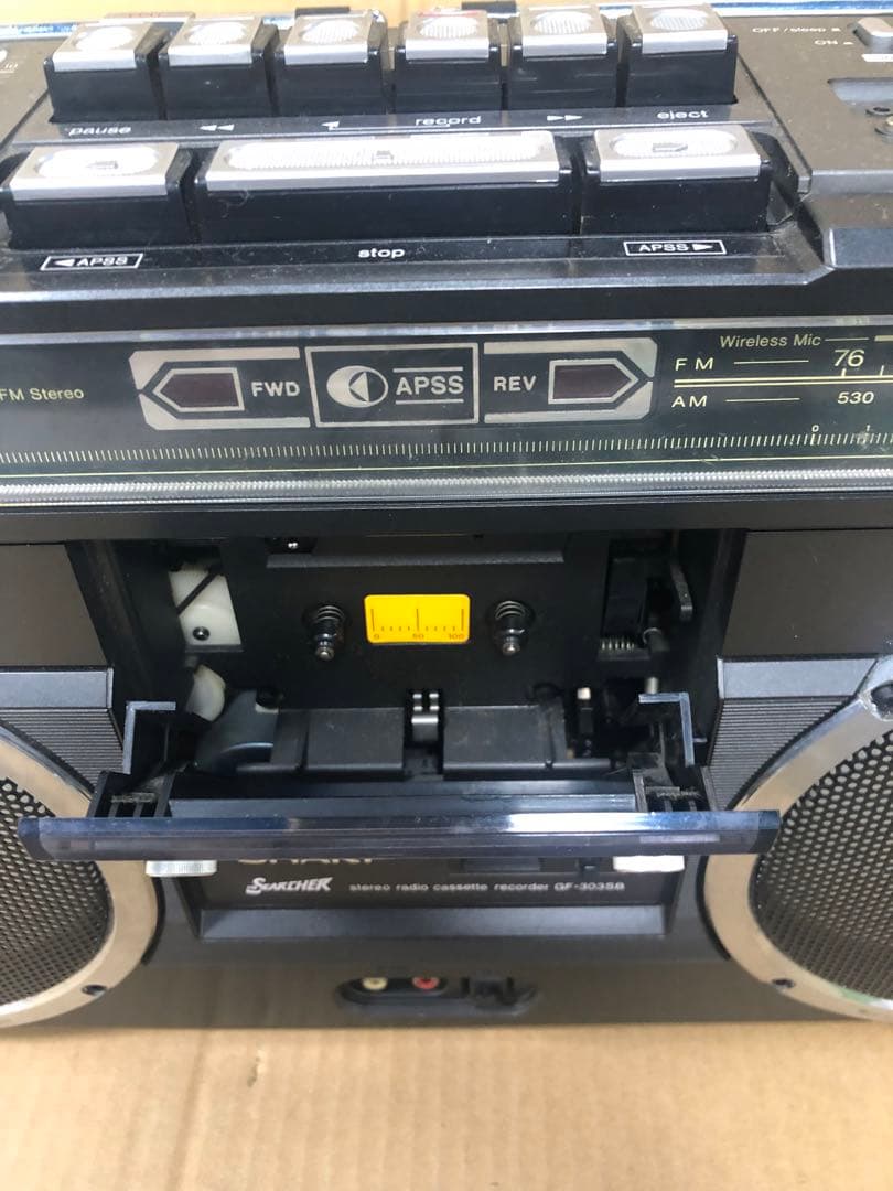 SHARP ラジカセ GF-303SB ジャンク扱い
