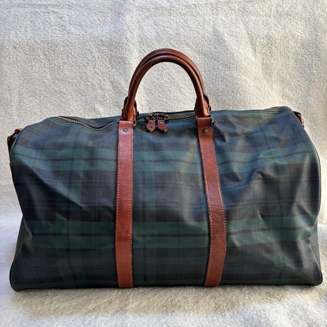 ✨️美品 ポロラルフローレン ボストンバッグ 2WAY PVCレザー グリーン