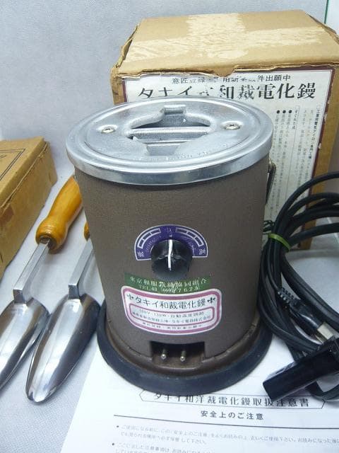 タキイ和裁電化鏝　和裁コテ　和裁こて　タキイ　鏝２本付