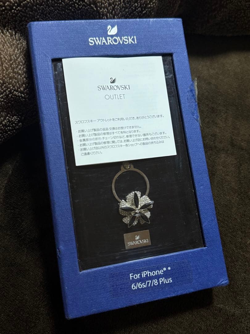 SWAROVSKI フラワーリング iPhoneケース6/6s/7/8Plus