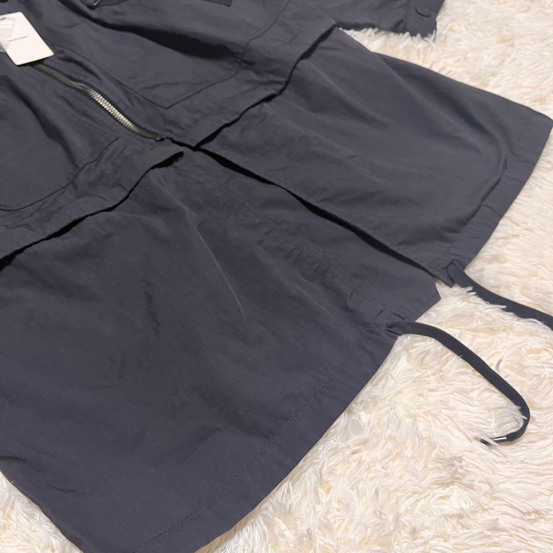 yu_　moussy REVERSIBLE ジャケット　ブラック　ロング丈