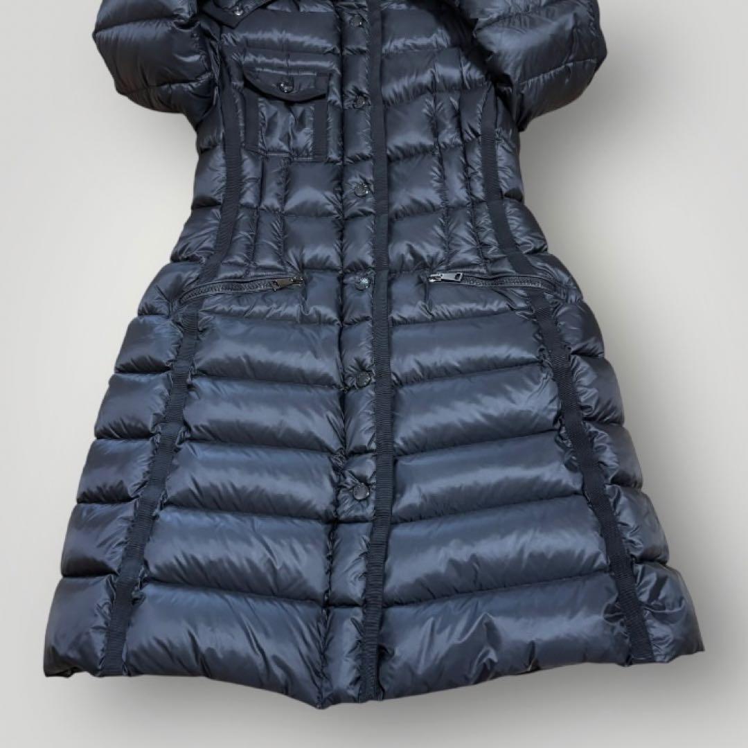 美品　MONCLER HERMINE ダウンコート　ブラック　黒　0