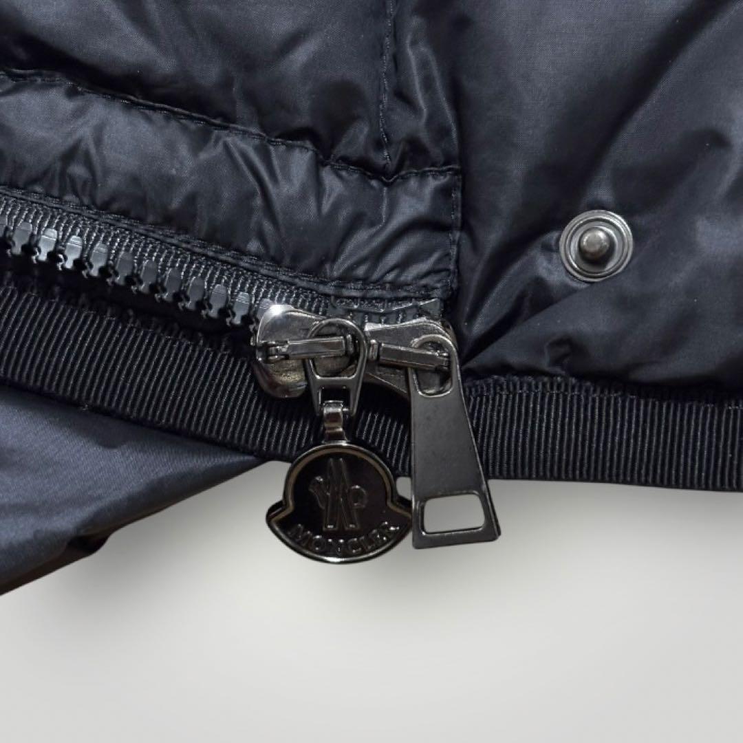 美品　MONCLER HERMINE ダウンコート　ブラック　黒　0