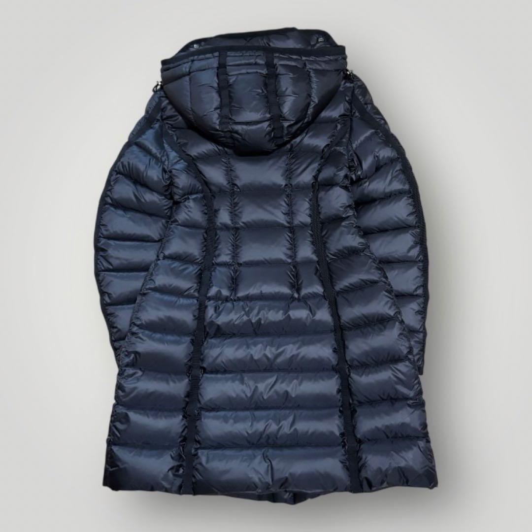 美品　MONCLER HERMINE ダウンコート　ブラック　黒　0