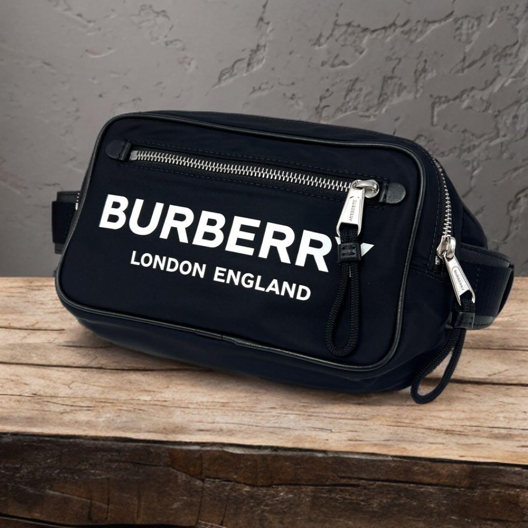 ✨極美品✨BURBERRY バーバリー　ロゴプリント　ボディバッグ　ナイロン