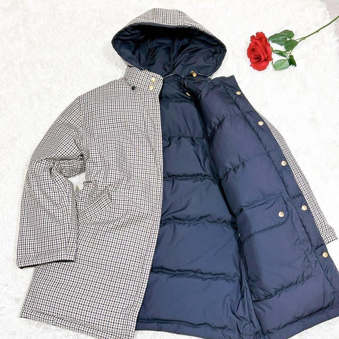 未使用級美品✨　アクアスキュータム　ダウンジャケット　リバーシブル　チェック柄