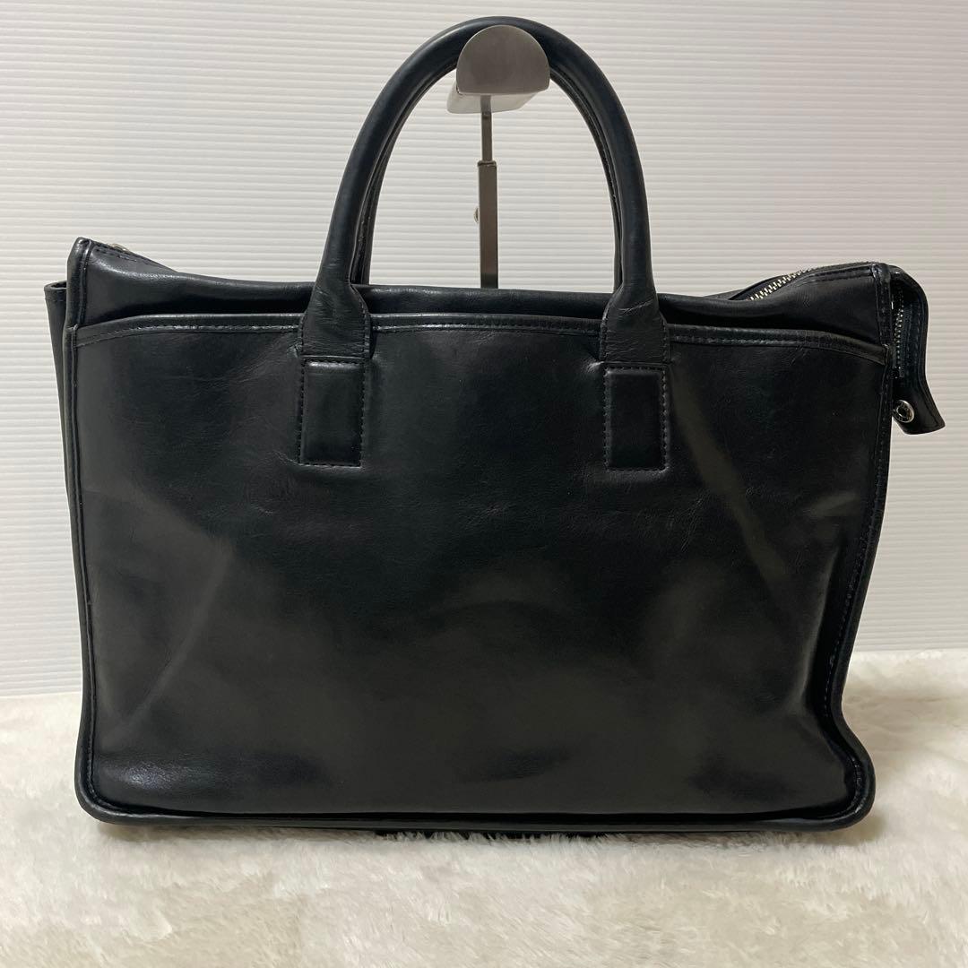 【希少】PORTER オールレザー ブリーフケース A4収納 ブラック