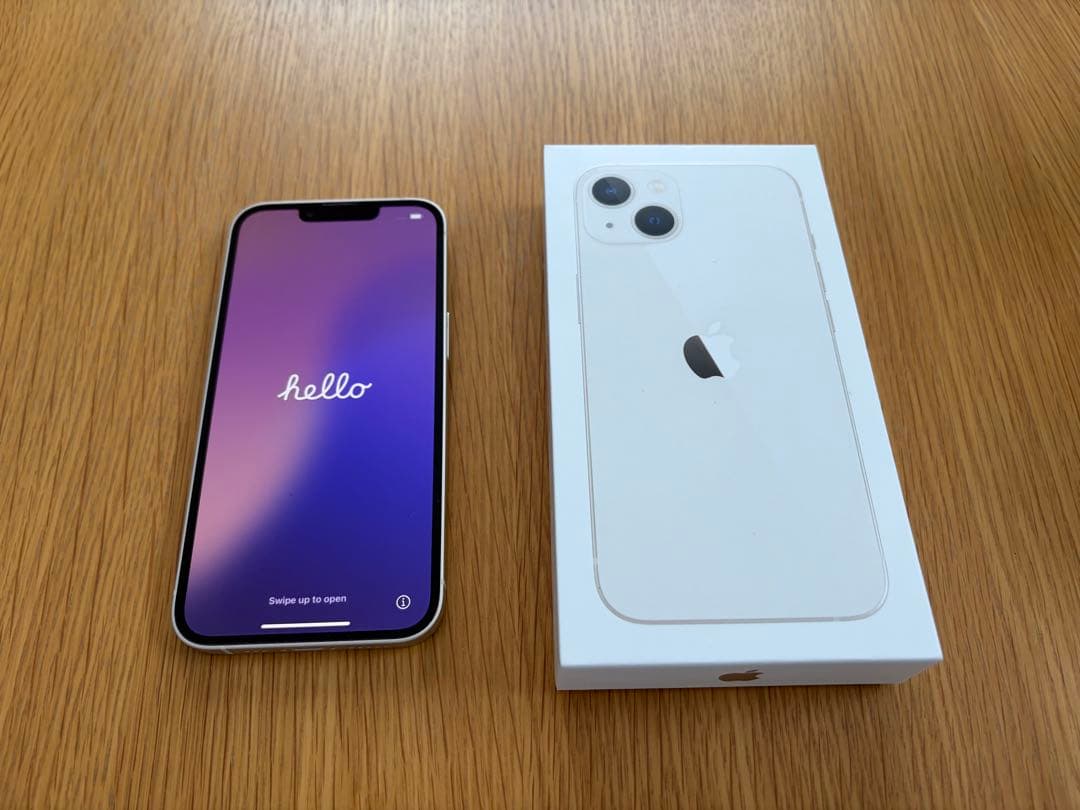 【Apple iPhone13】ホワイト 本体 箱付