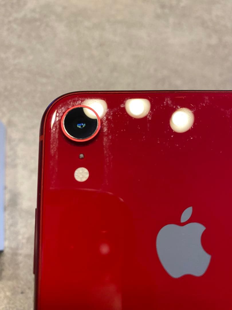 【ジャンク品】iPhone XR 128GB レッド　画面割れ有