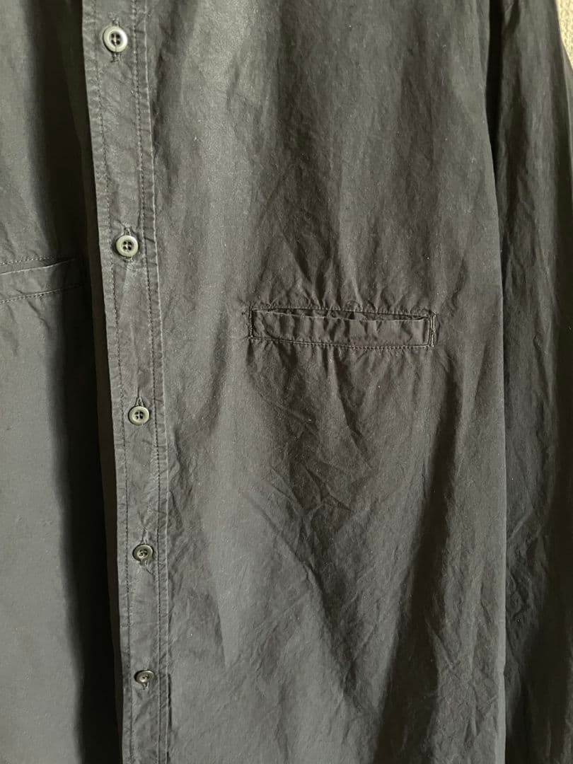 【希少】 OUTIL ウティ インディゴ染　ブラックシャツ　 フランス製　藍染