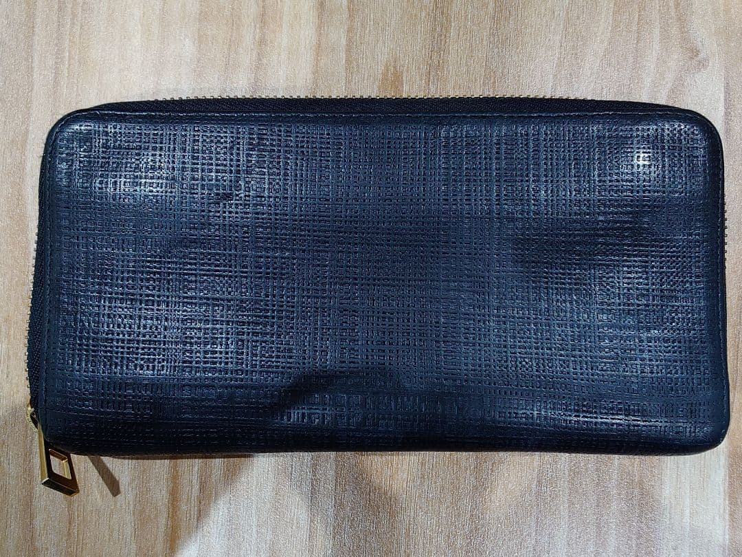 【美品】LOEWE ブラック アナグラム 長財布 エンボス加工 ブラック