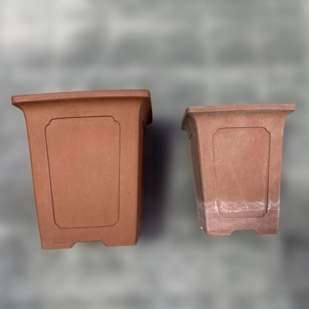 中国鉢2点セット！　支那鉢　盆栽