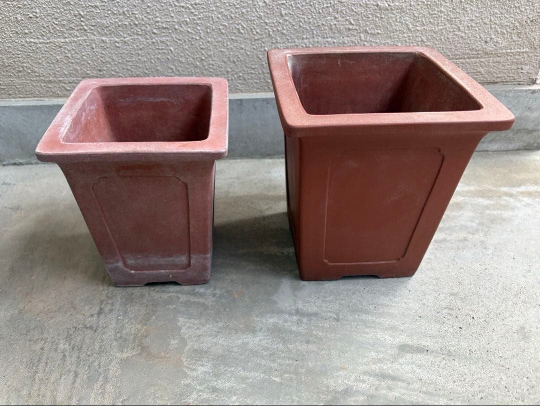 中国鉢2点セット！　支那鉢　盆栽