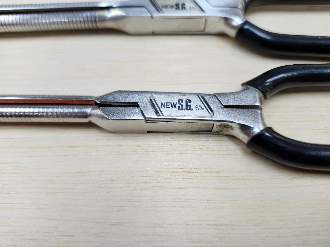 ★6&8㎜★NEW S.G★丸アイロン★日理★中古★理容★床屋★パンチ★濡れパン