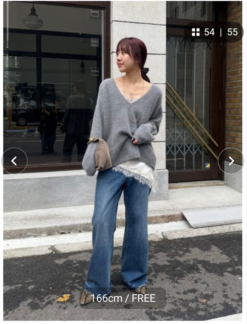 DouDouショート丈アシメレースキャミ