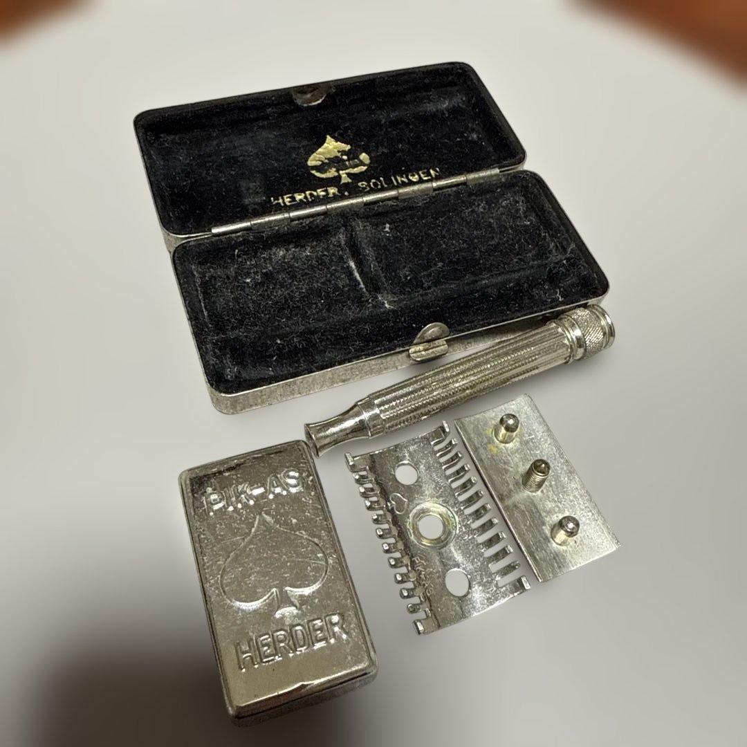 HERDER Solingen ドイツ ゾーリンゲン製 ヴィンテージ剃刀ケース付