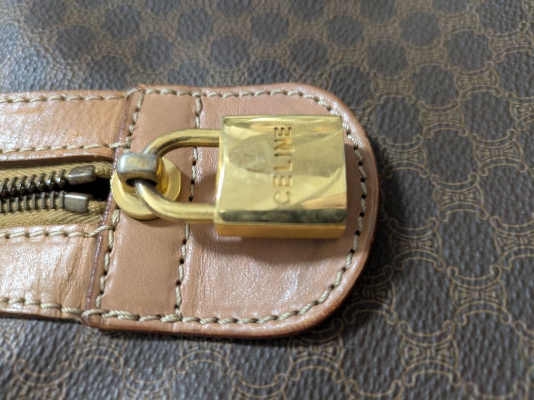 セリーヌ　CELINE ボストンバッグ　マカダム　トリオンフ