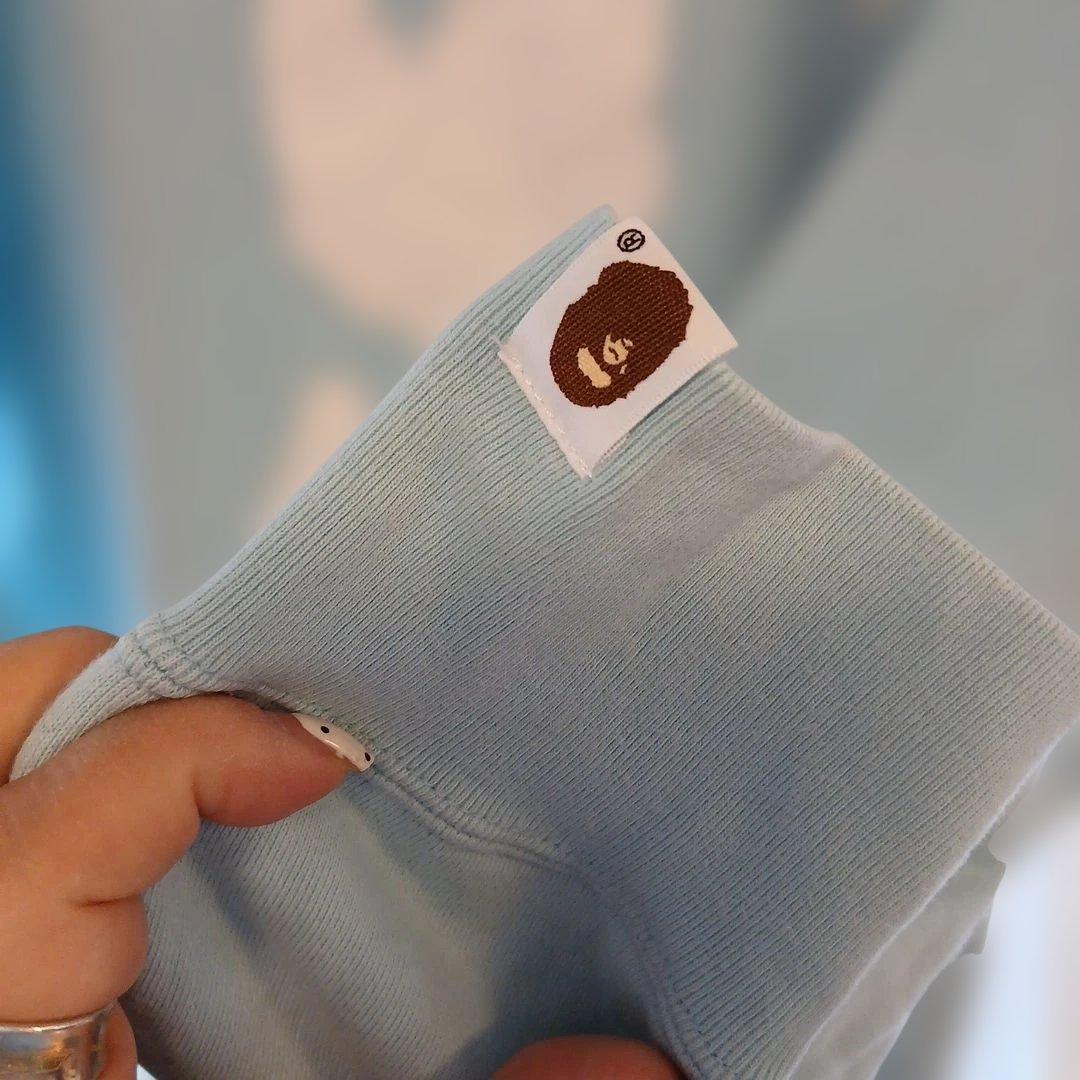 春先OK正規品美品A BATHING APE 水色 スウェット Mサイズ