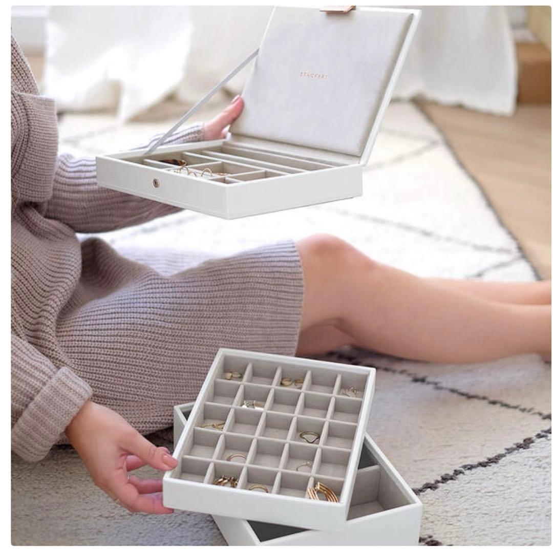 STACKERS クラシックジュエリーボックス 4セット　ホワイト