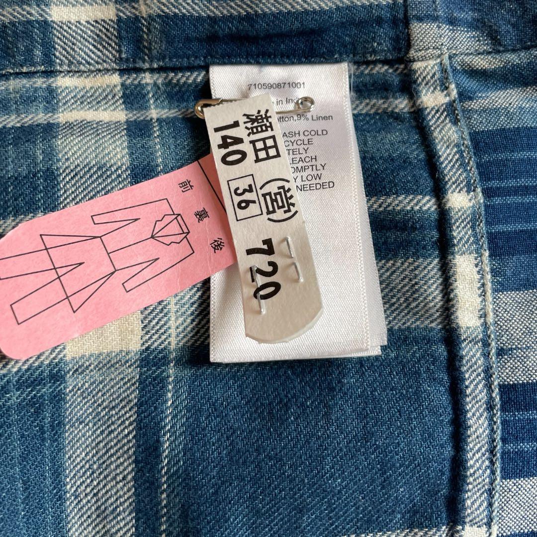 希少 ポロ ラルフローレン パッチワーク シャツ M インディゴ　ブルー 長袖