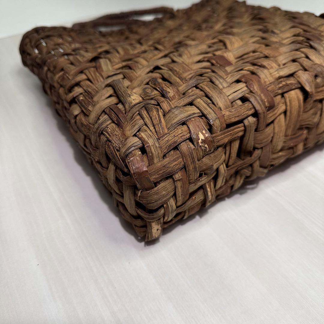 山葡萄☆国産☆トートバッグ☆編み込み☆カゴバッグ☆