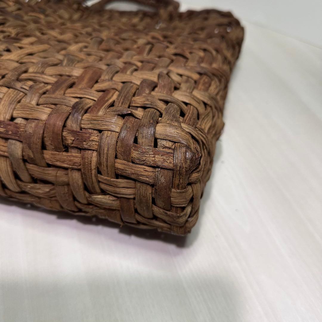 山葡萄☆国産☆トートバッグ☆編み込み☆カゴバッグ☆