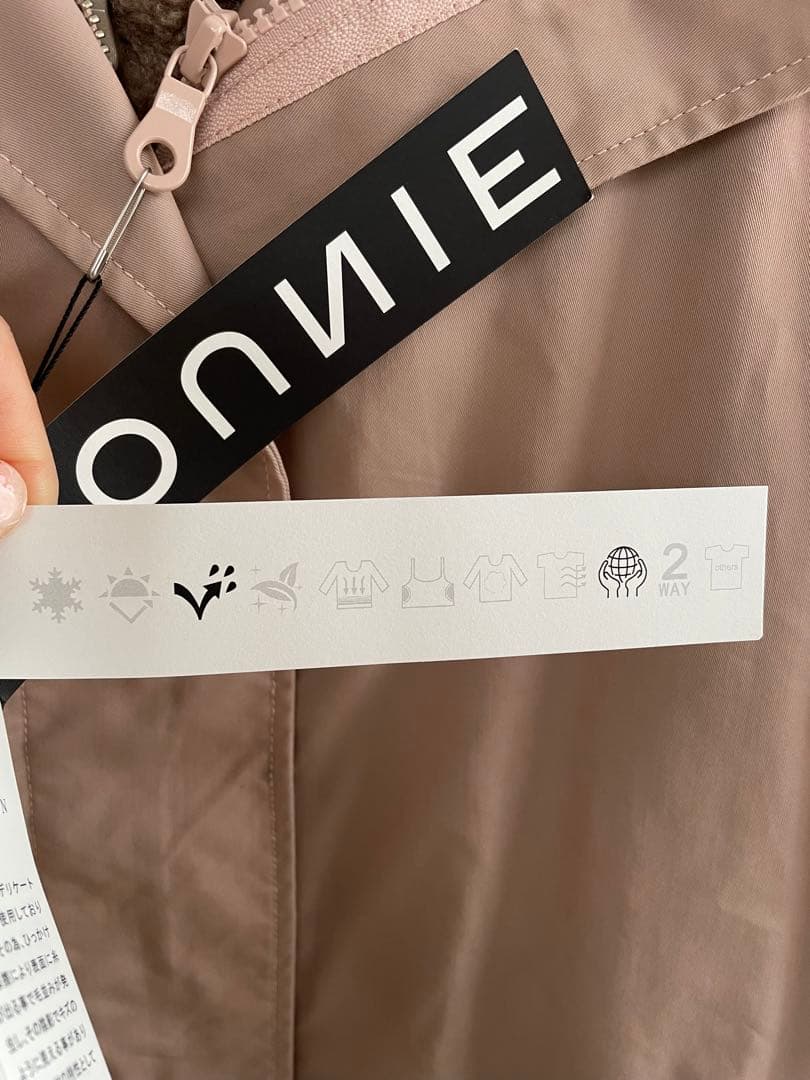 新品LOUNIEボアライナー付きフードコート❤︎ピンク38