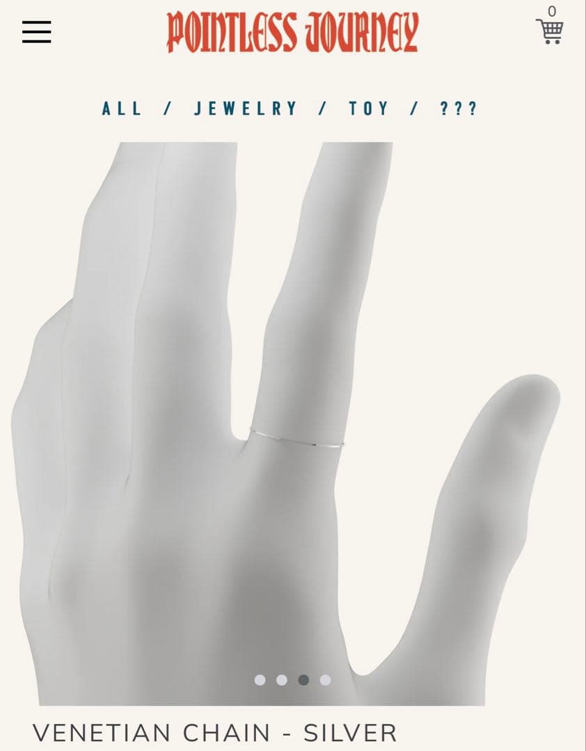 アクセサリー Pointless Journey VENETIAN CHAIN-SILVER