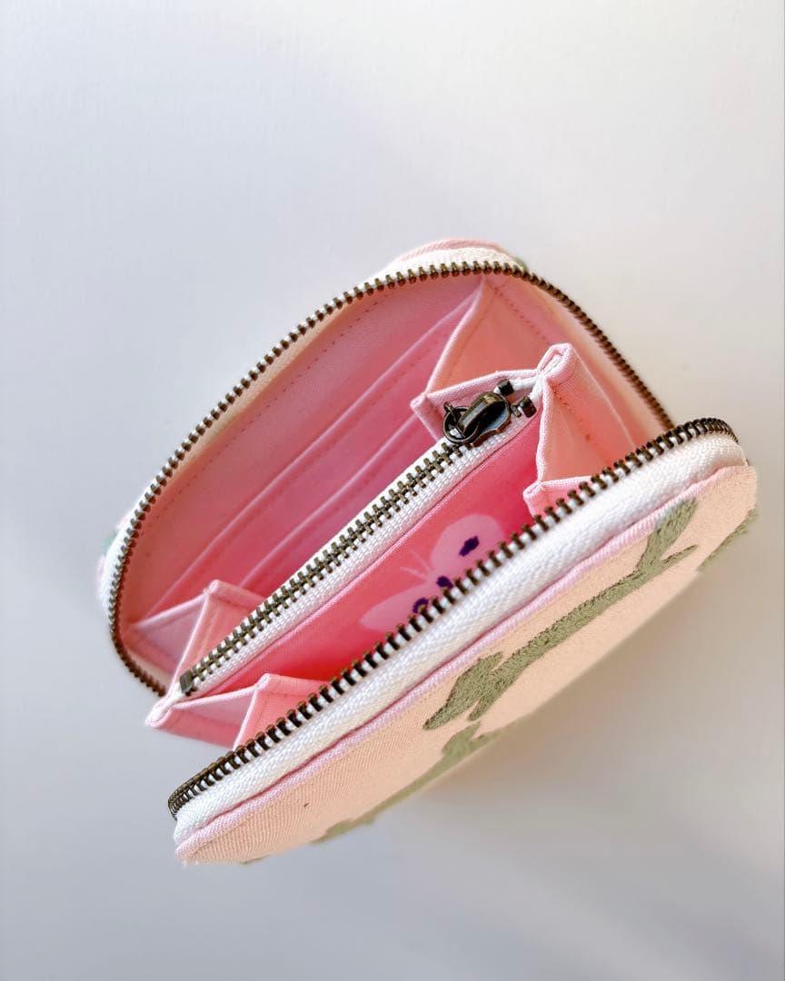 ☆ミナペルホネン☆ラウンドファスナー長財布☆コンパクトウォレット☆ハンドメイド