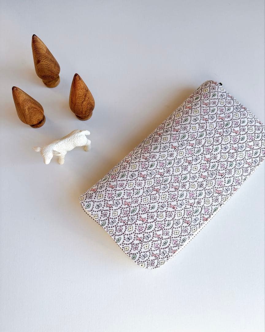 ☆ミナペルホネン☆ラウンドファスナー長財布☆コンパクトウォレット☆ハンドメイド