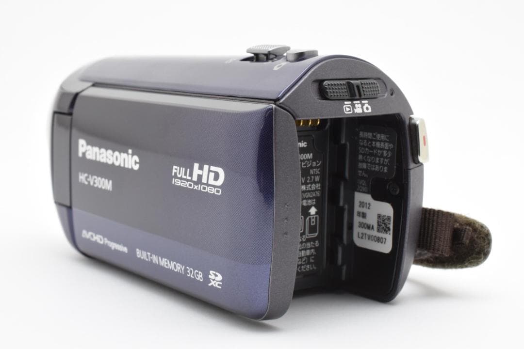【美品】Panasonic ビデオカメラ　HC-V300M ブルー　動作確認済