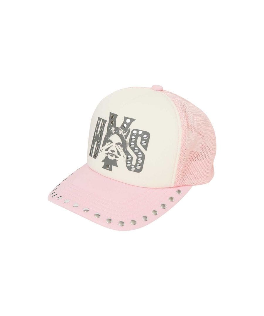 〔twice サナ着用〕ヒステリックグラマーメッシュキャップ ピンク