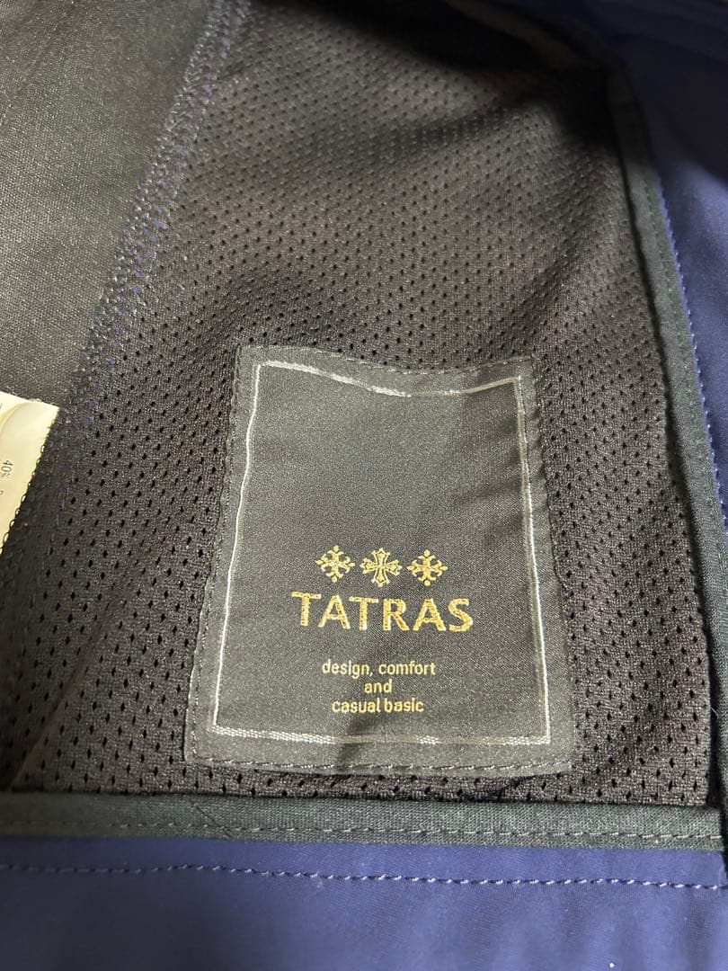 TATRAS ネイビー マウンテンパーカー ジップアップ
