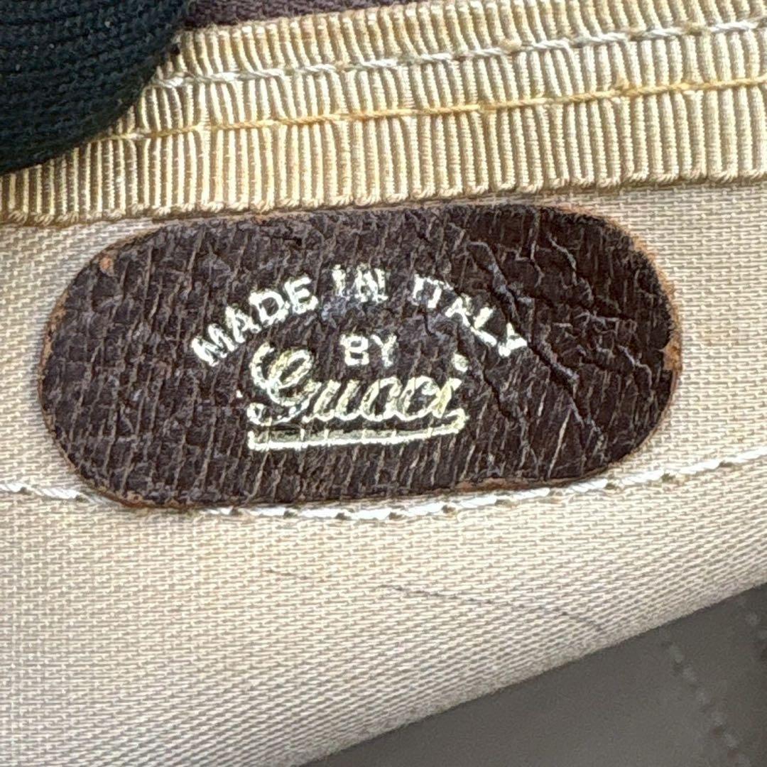 ✨美品✨GUCCI GG ボストンバッグ ハンド ブラウン ロゴ レザー 金具