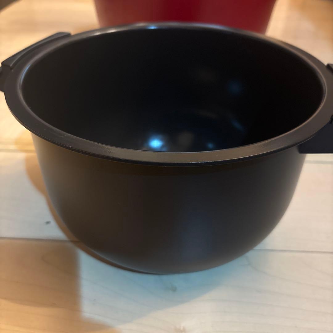 HEALSIO 電気圧力鍋 レッド