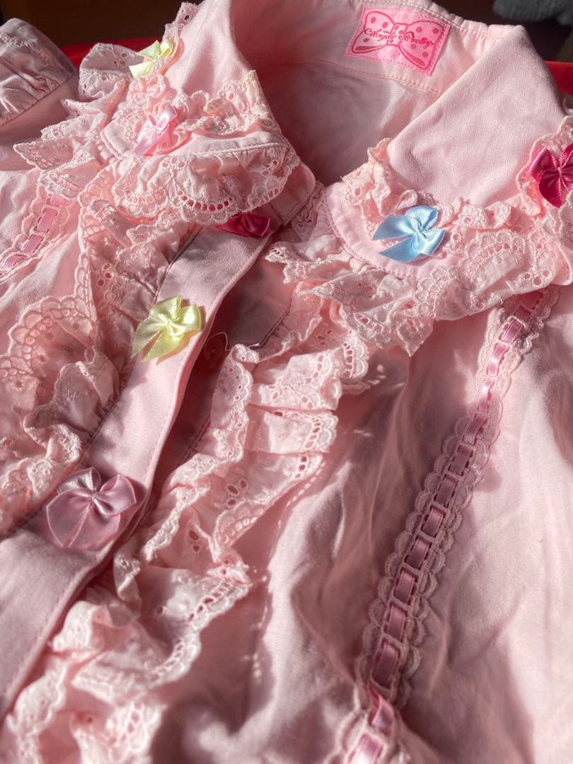 Angelic Pretty ピンク リボン ブラウス アンプリ ロリータ