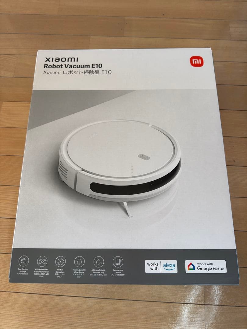 【新品】Xiaomi ロボット掃除機 E10 2-in-1 吸引・水拭き両用