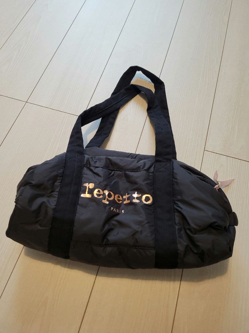 Repetto ナイロンボストンバッグ 黒