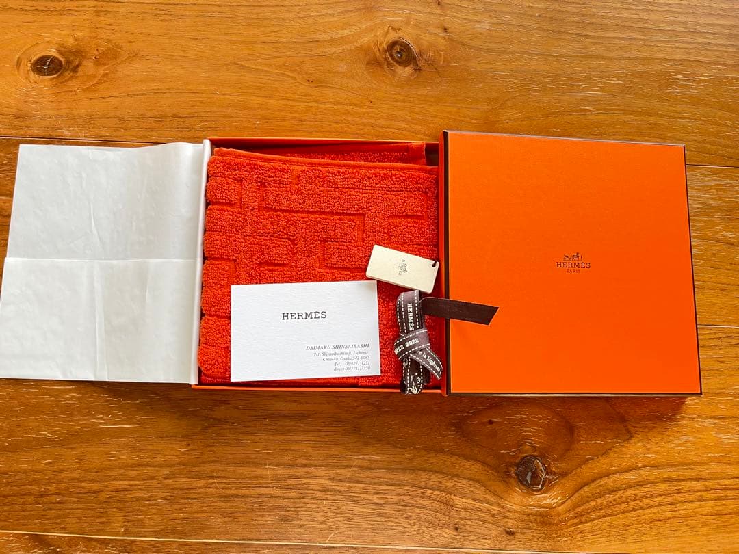 [エルメス] カレ タオル 正方形 ハンドタオル