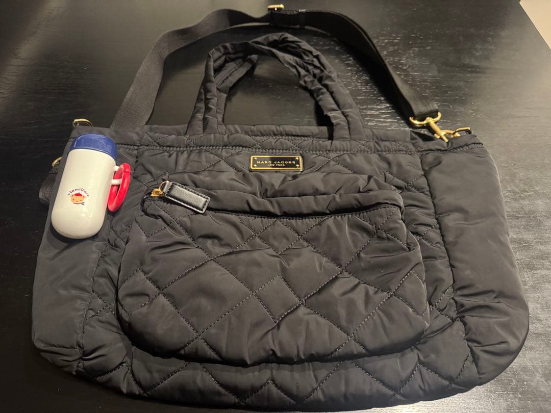 ★MARC JACOBS ブラック マザーズバッグ★