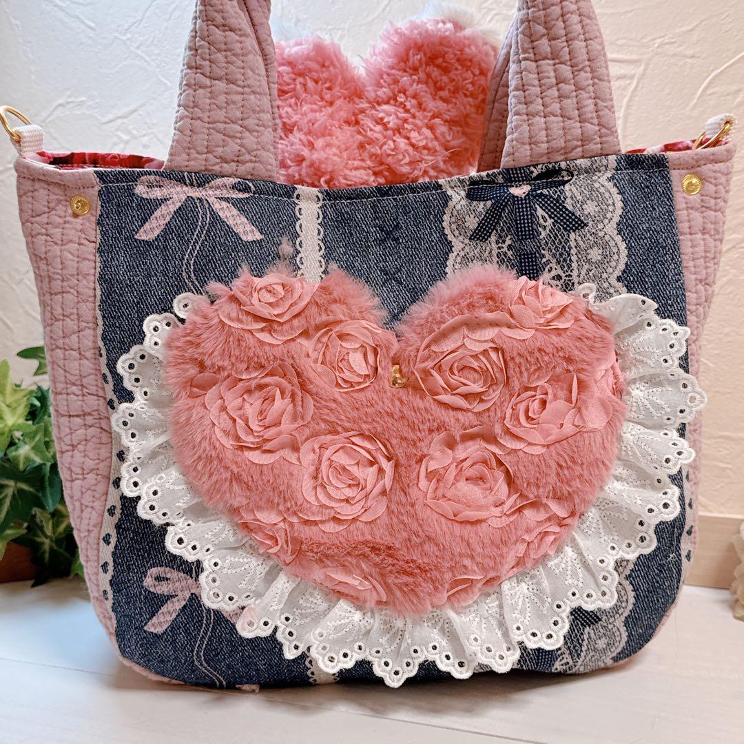 あ*き様 コヤンイサムチョン♡bigうさぎルミちゃんの形が変わるヌビトートバッグ